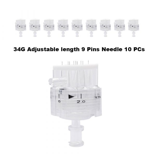 9 pin adjustable length multi needle 34G *10 pcs